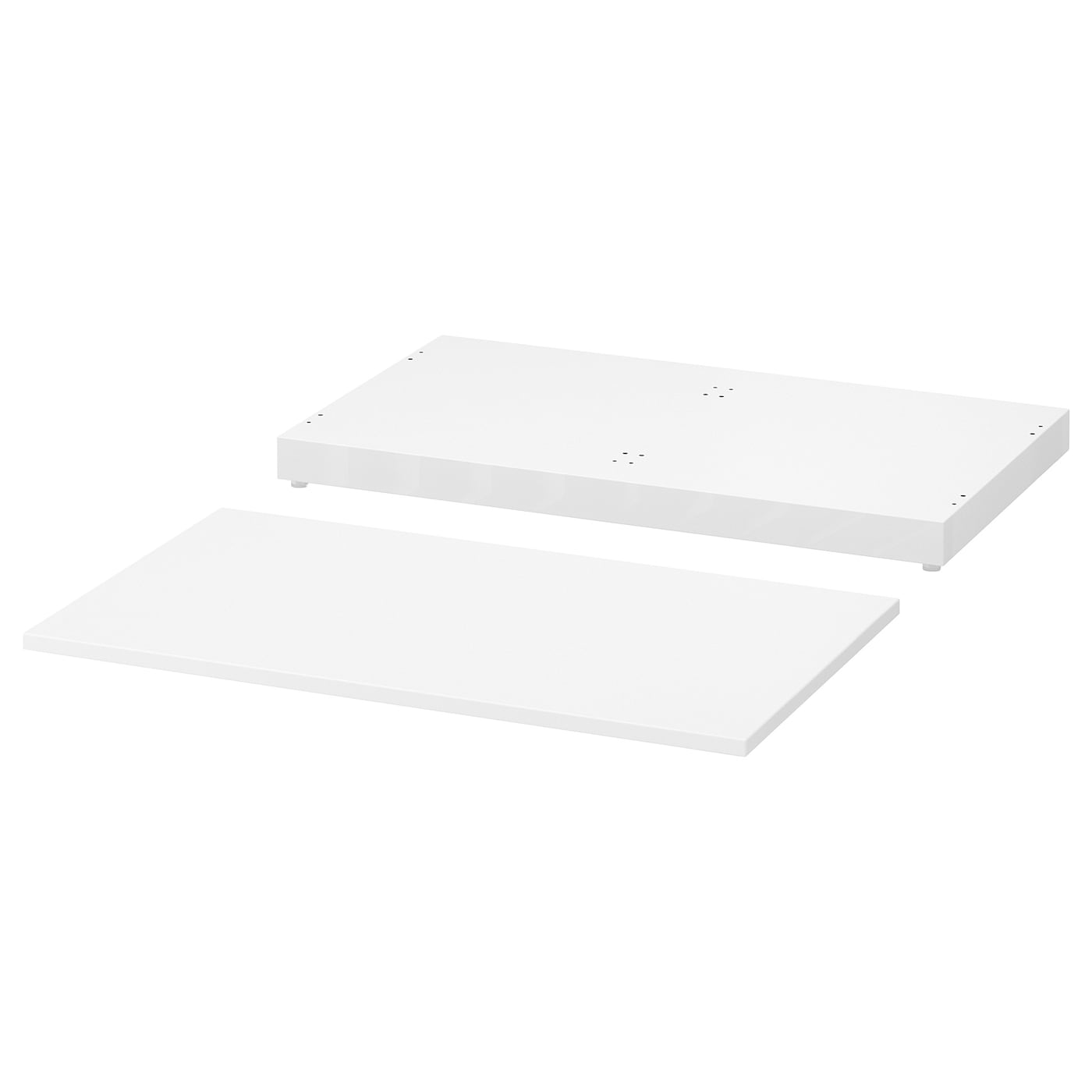 Столешница и цоколь - IKEA NORDLI/НОРДЛИ ИКЕА, 80х47х8 см, белый