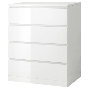 Комод - IKEA MALM/МАЛЬМ ИКЕА, 48х80х100 см, белый