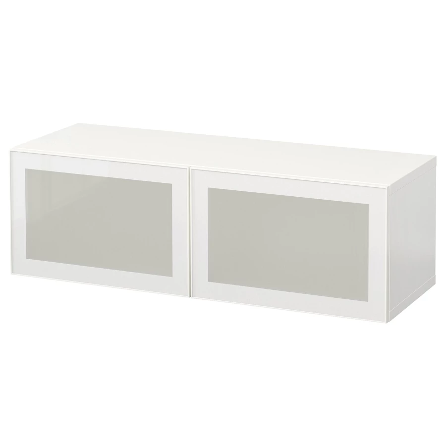 Настенный шкаф - BESTÅ / BESTА IKEA/  БЕСТА ИКЕА,  120х38 см, белый (изображение №1)