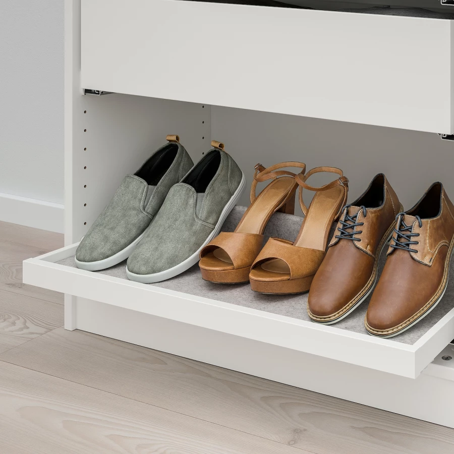 Вставка для обуви для выдвижного подноса - KOMPLEMENT IKEA/ КОМПЛЕМЕНТ ИКЕА, 75х35 см, серый (изображение №2)