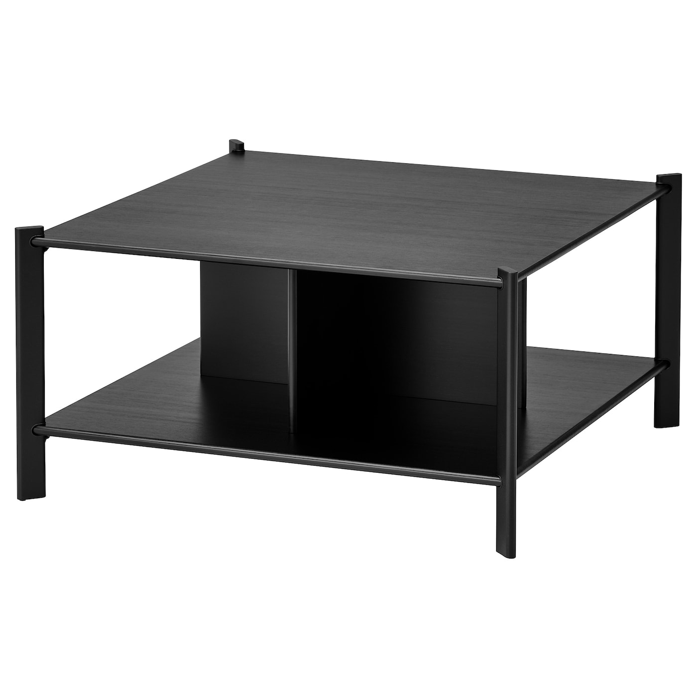 Журнальный стол - IKEA ИКЕА JÄTTESTA, 80х80х41 см, черный