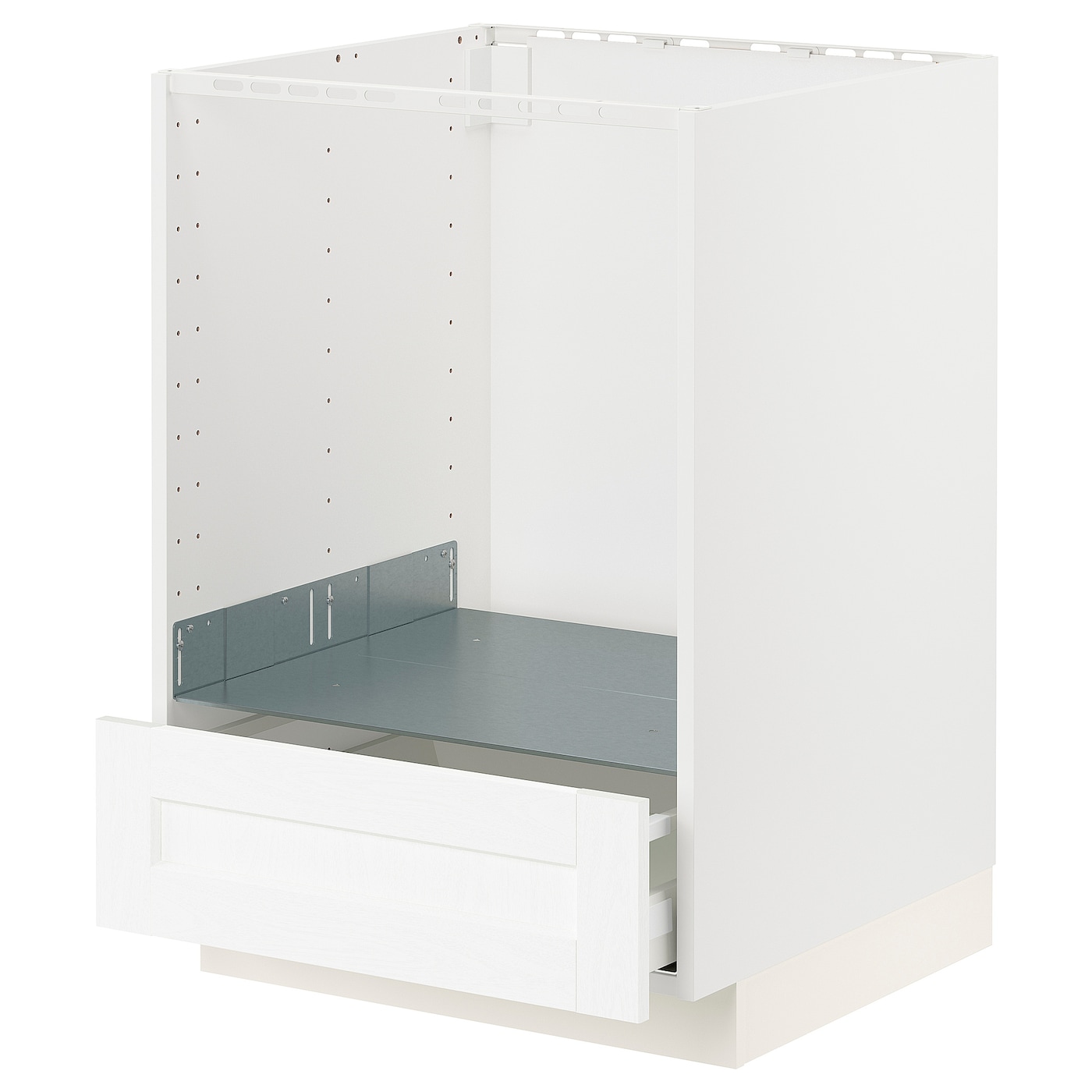 Шкаф для встроенной техники - IKEA METOD MAXIMERA, 88x62x60см, белый/серый, МЕТОД МАКСИМЕРА ИКЕА