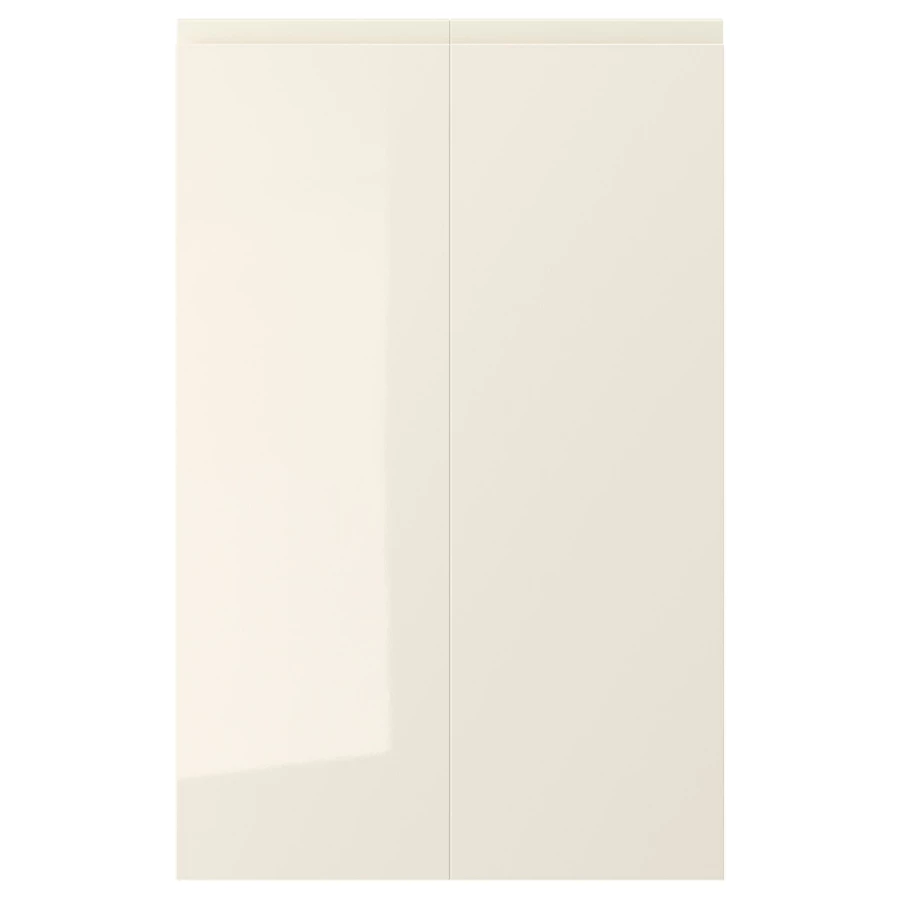 Дверца (правая), 2 шт. - IKEA VOXTORP, 80х25 см, светло-бежевый, ВОКСТОРП ИКЕА (изображение №1)