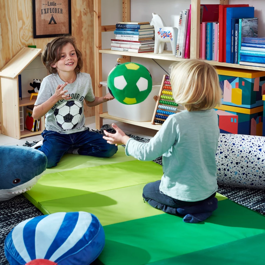 Плюшевая игрушка мяч - IKEA SPARKA/СПАРКА ИКЕА, зеленый (изображение №3)