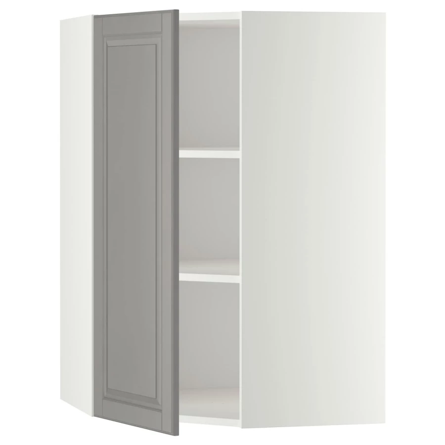 METOD Навесной шкаф - METOD IKEA/ МЕТОД ИКЕА, 100х68 см, белый/серый (изображение №1)