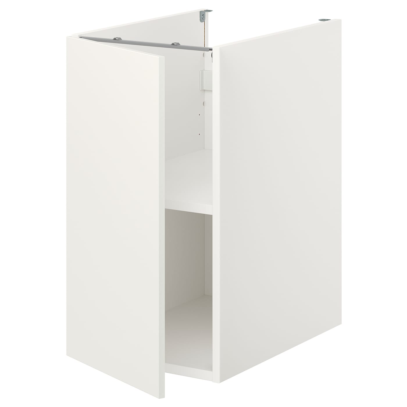 Напольный шкаф с дверцами - IKEA ENHET, 75x62x40см, белый, ЭХНЕТ ИКЕА