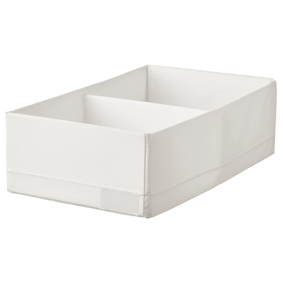 Коробка с отделениями - STUK IKEA/ СТУК  ИКЕА, 20x34x10 см, белый (изображение №1)