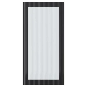 Дверца со стеклом - IKEA HEJSTA, 80х40 см, антрацит, ХЕЙСТА ИКЕА