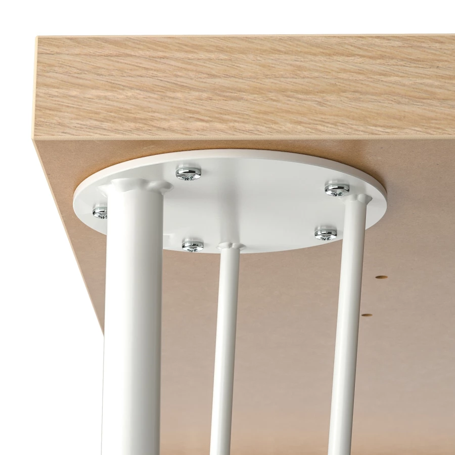 Письменный стол - IKEA LAGKAPTEN/KRILLE, 120х60 см, под беленый дуб/белый, ЛАГКАПТЕН/КРИЛЛЕ ИКЕА (изображение №5)