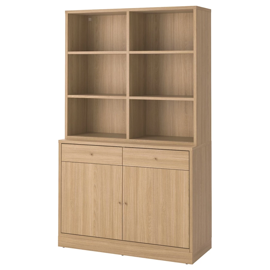 Книжный шкаф - TONSTAD IKEA/  ТОНСТАД  ИКЕА,  200,5х121 см, коричневый (изображение №1)