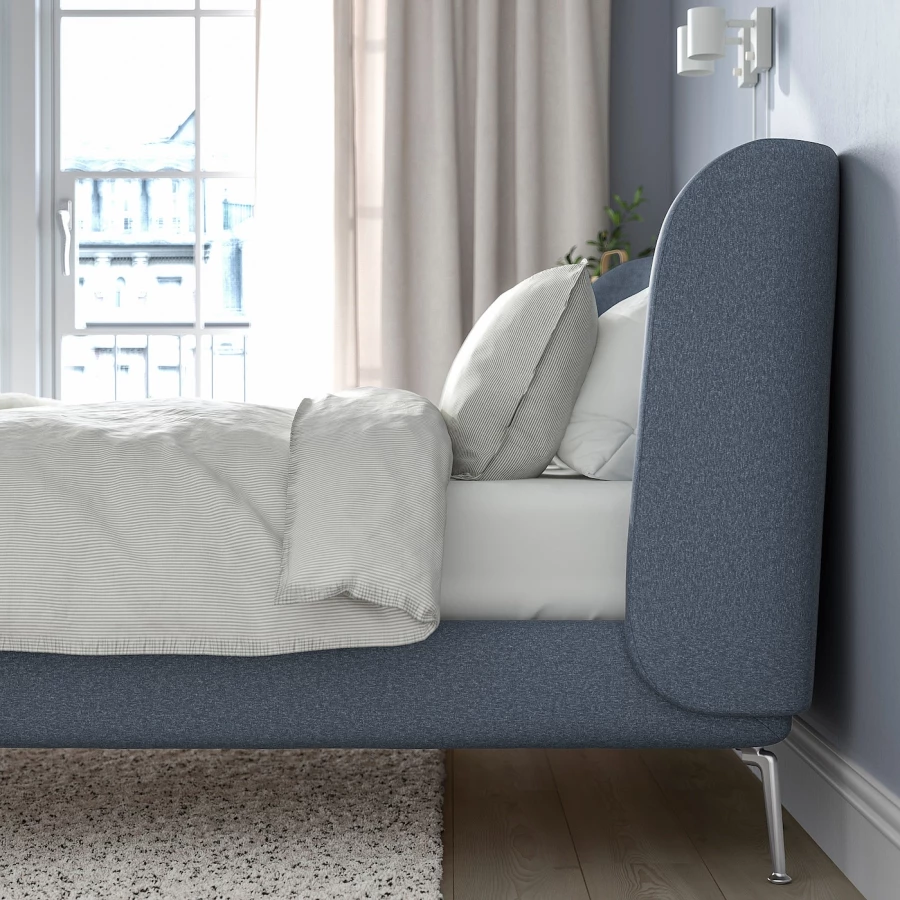 Двуспальная кровать - IKEA TUFJORD, 200х140 см, синий, ТУФЙОРД ИКЕА (изображение №4)