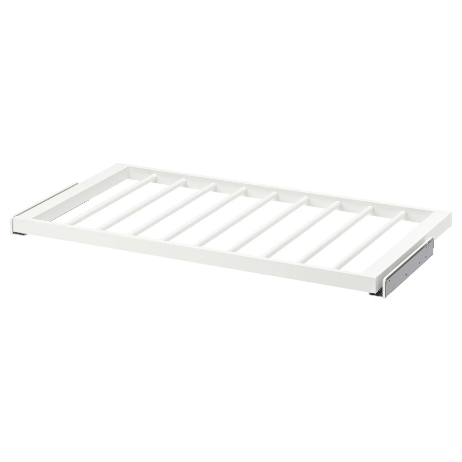 Выдвижная вешалка для брюк - IKEA KOMPLEMENT/КОМПЛИМЕНТ ИКЕА, 100x58 см, белый (изображение №1)
