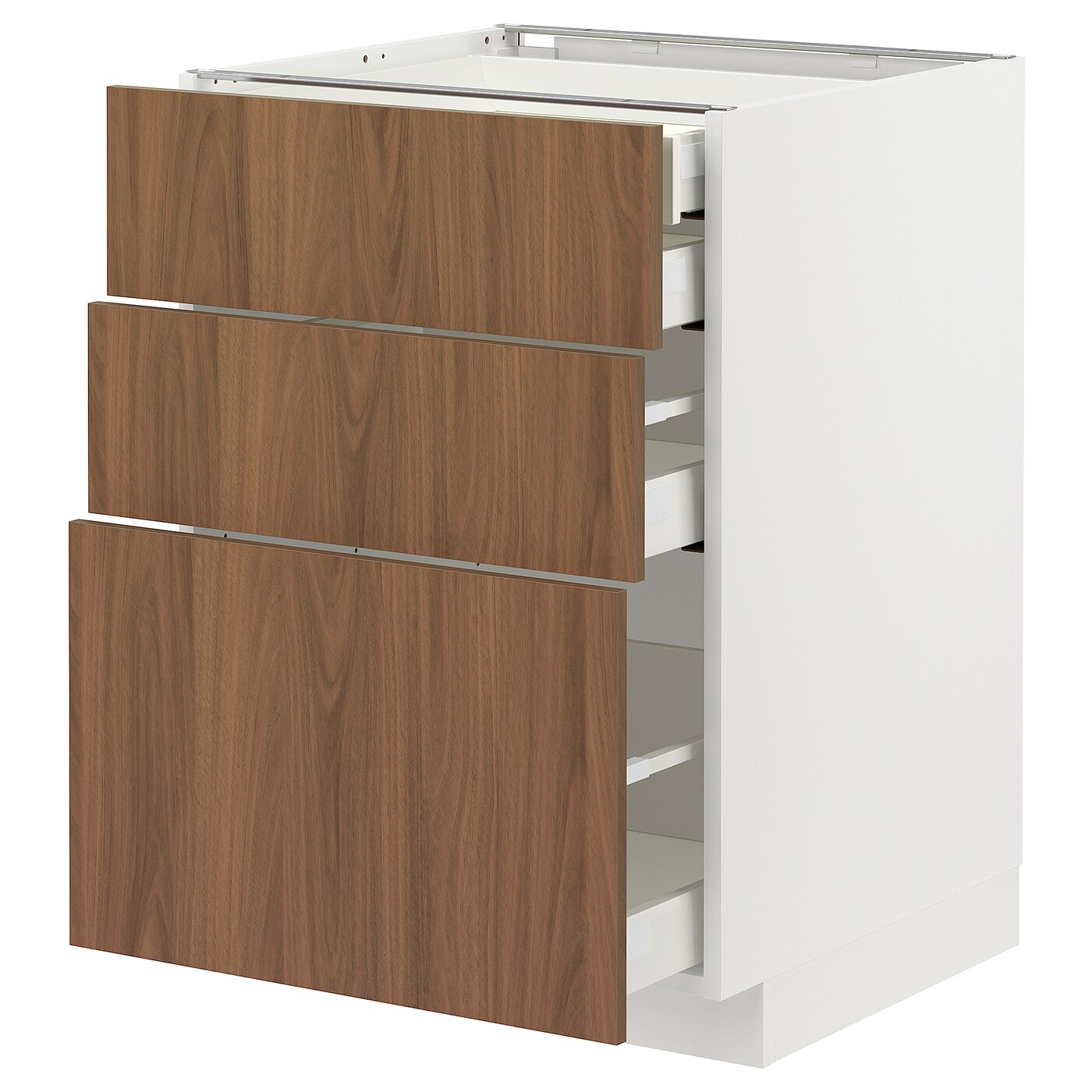 Навесной шкаф - METOD / MAXIMERA IKEA/ МЕТОД/ МАКСИМЕРА ИКЕА,  60х60 см, белый/ коричневый