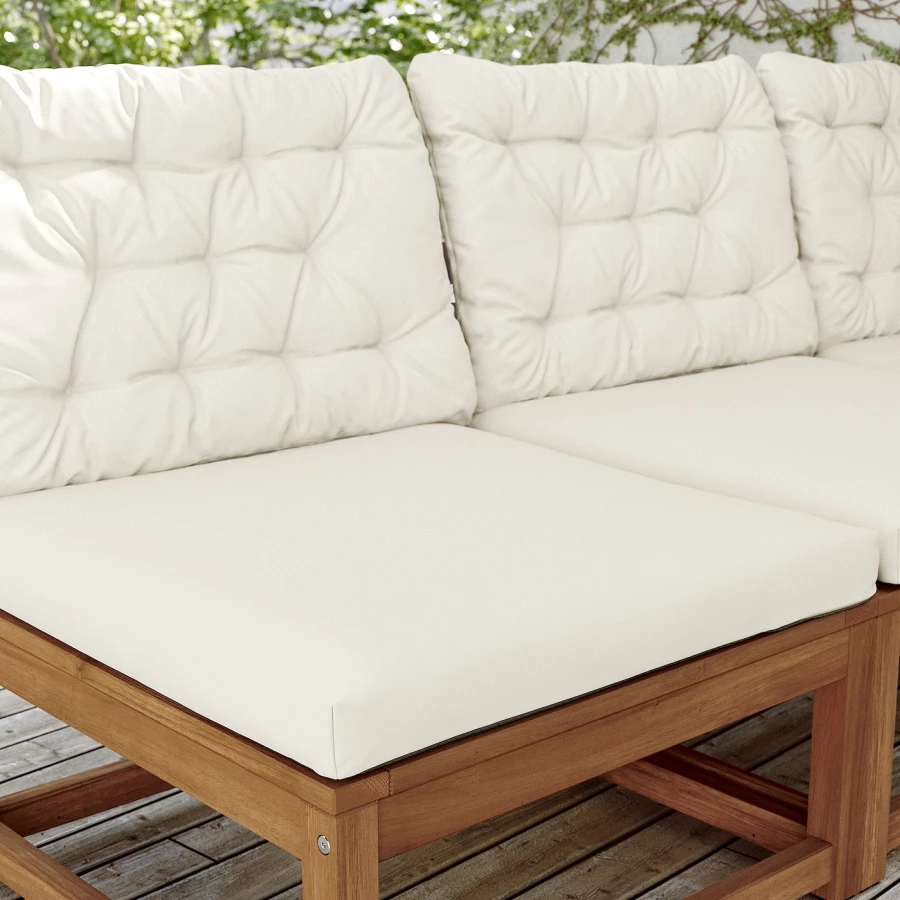 Подушка на стул  - KUDDARNA IKEA/ КУДДАРНА ИКЕА, 62х44 см,  белый (изображение №2)