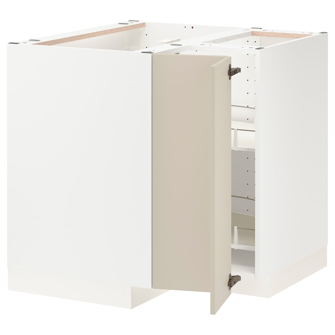 Напольный шкаф  - IKEA METOD, 88x80x87,5см, белый/бежевый, МЕТОД ИКЕА