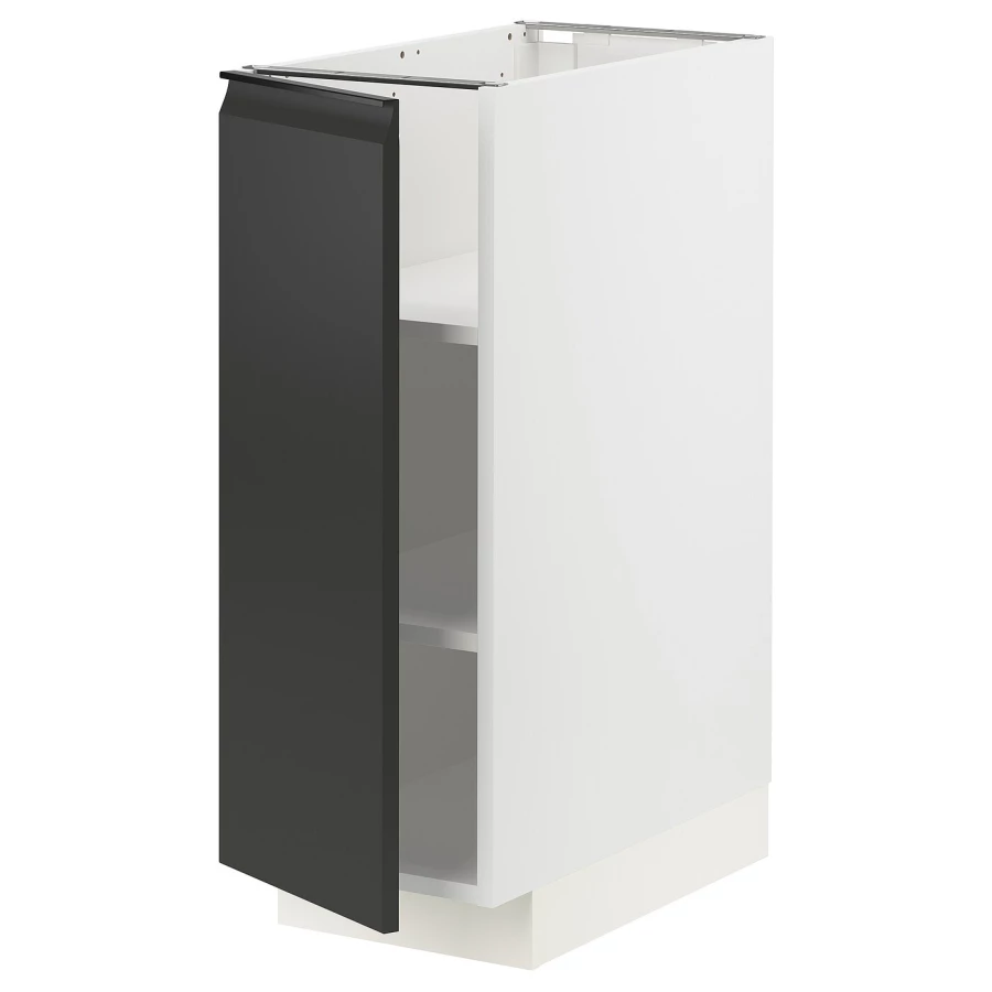 Напольный шкаф - IKEA METOD, 88x62x30см, белый/черный, МЕТОД ИКЕА (изображение №1)