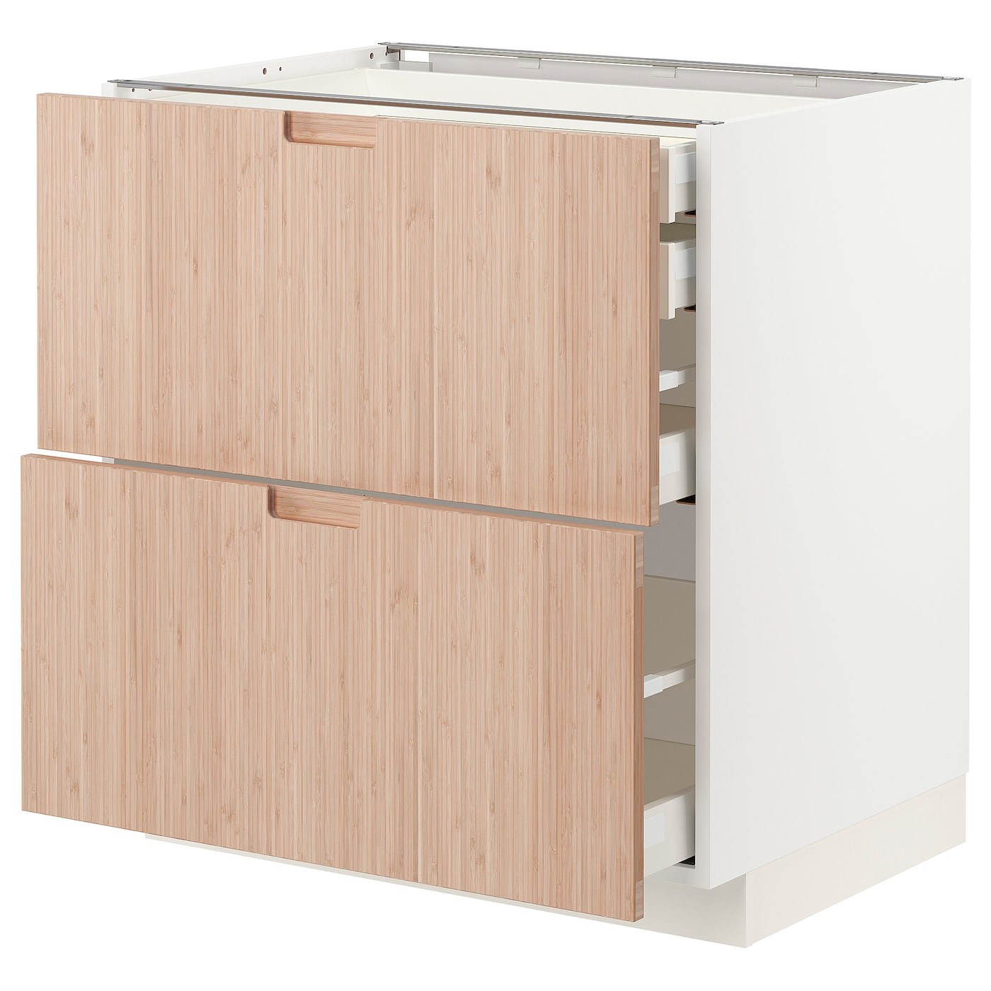 Напольный шкаф  - IKEA METOD MAXIMERA, 88x61,6x80см, белый/светло-коричневый, МЕТОД МАКСИМЕРА ИКЕА