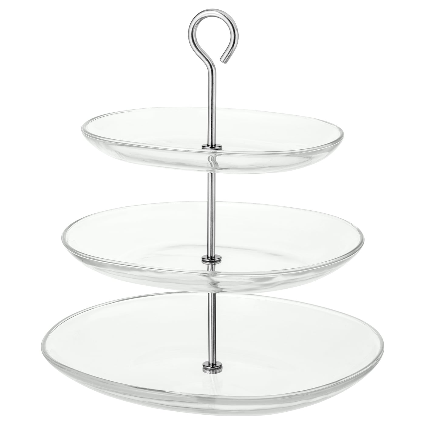 Сервировочная тарелка - IKEA KVITTERA, 34x31x27см, прозрачный, КВИТТЕРА ИКЕА