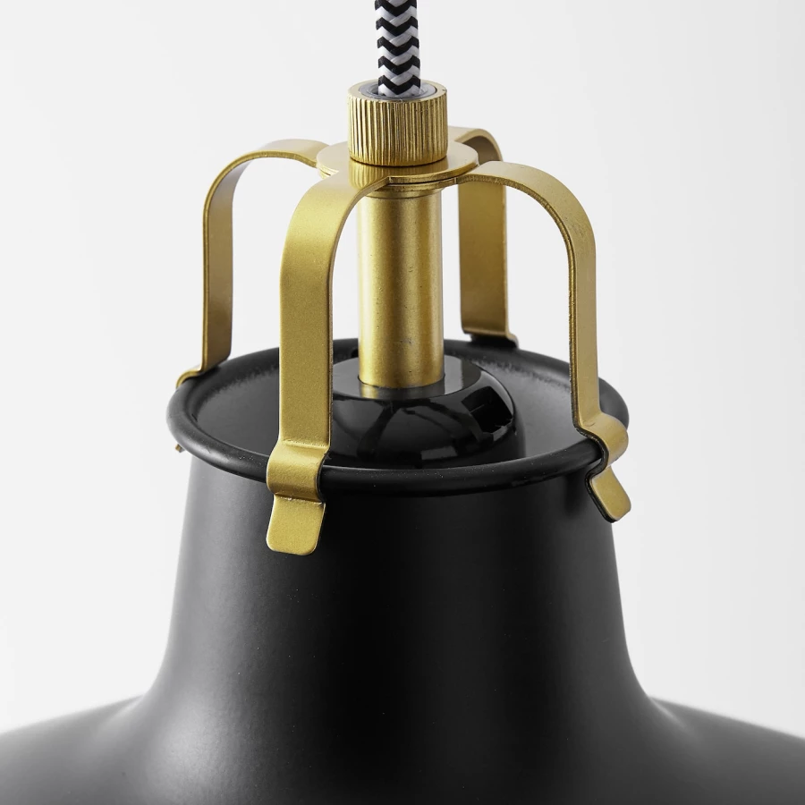 Подвесной светильник - RANARP IKEA / РАНАРП ИКЕА, 38 см, черный (изображение №4)