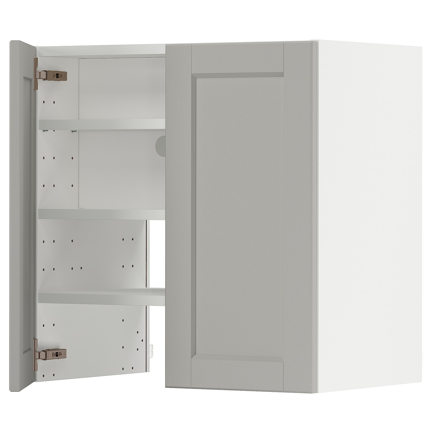 Шкаф под вытяжку -  METOD  IKEA/  МЕТОД ИКЕА, 60х60 см, белый/светло-серый