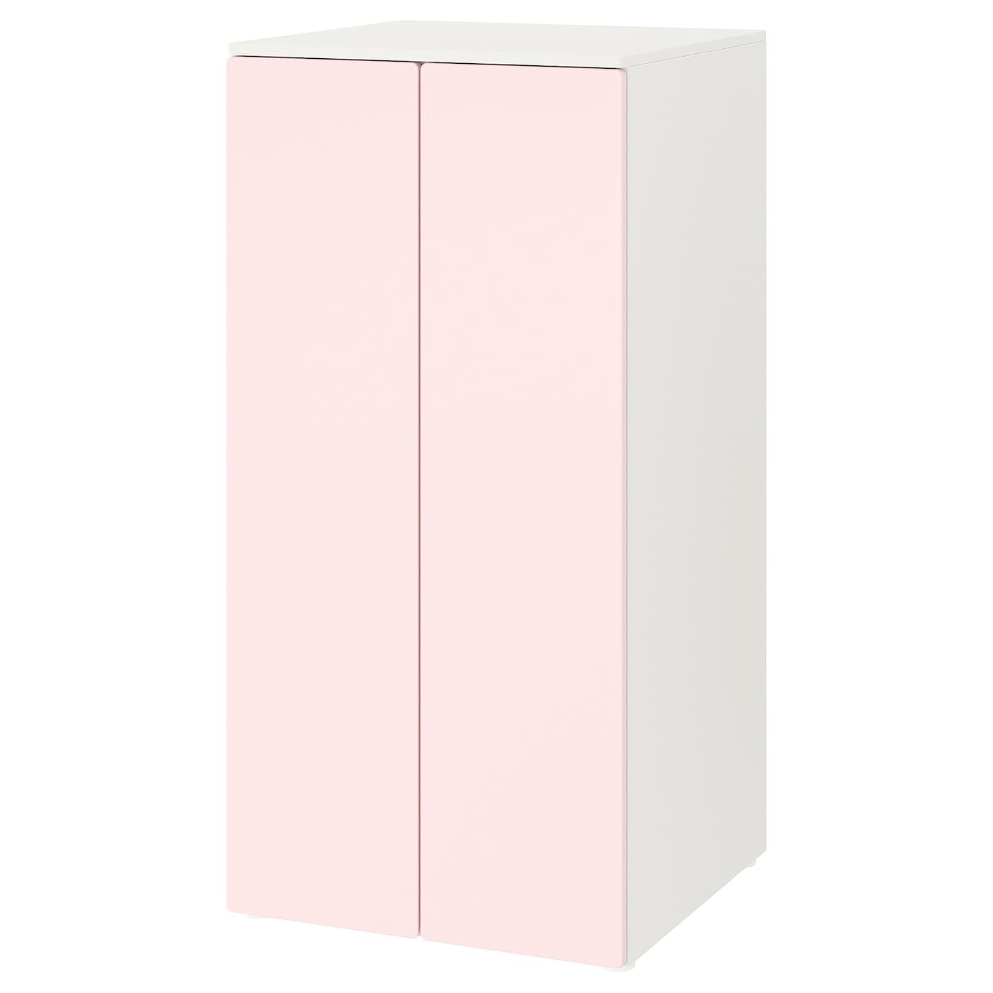 Детский шкаф - PLATSA/SMÅSTAD/SMАSTAD   IКЕА/ПЛАТСА/СМОСТАД ИКЕА,60x57x123 см ,белый/розовый