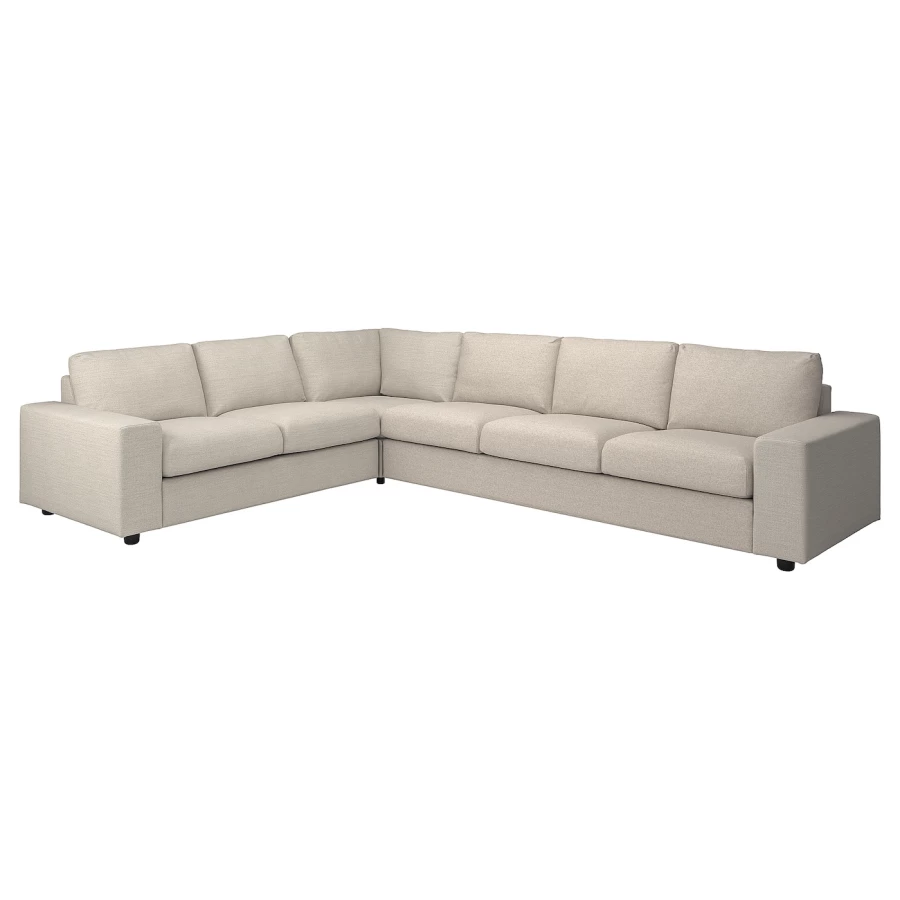 Чехол на угловой диван - IKEA VIMLE/ВИМЛЕ ИКЕА, 326х68 см,  бежевый (изображение №1)