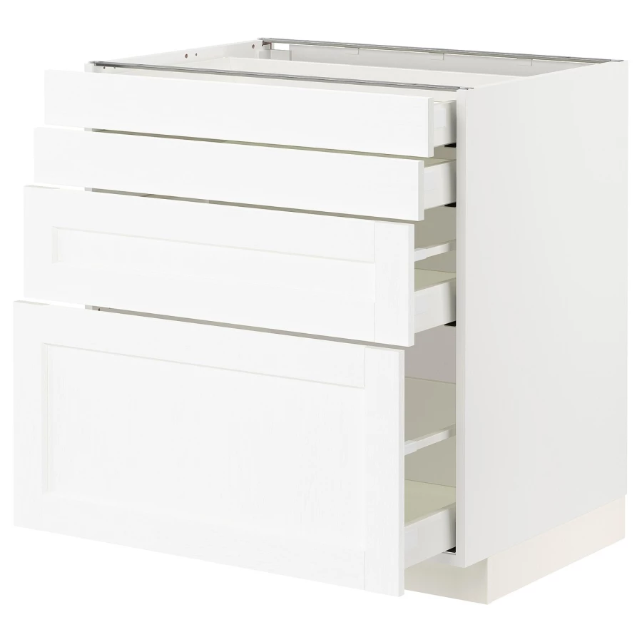 Напольный кухонный шкаф  - IKEA METOD MAXIMERA, 88x61,9x80см, белый, МЕТОД МАКСИМЕРА ИКЕА (изображение №1)