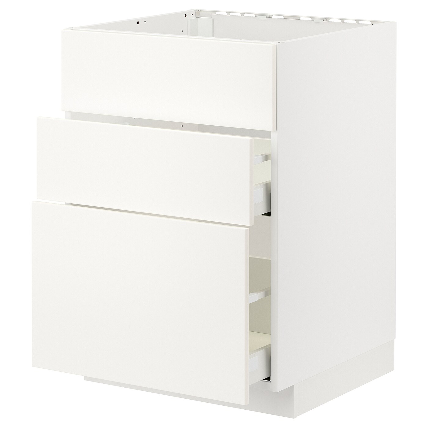 Напольный кухонный шкаф  - IKEA METOD MAXIMERA, 62x80x60см, белый, МЕТОД МАКСИМЕРА ИКЕА