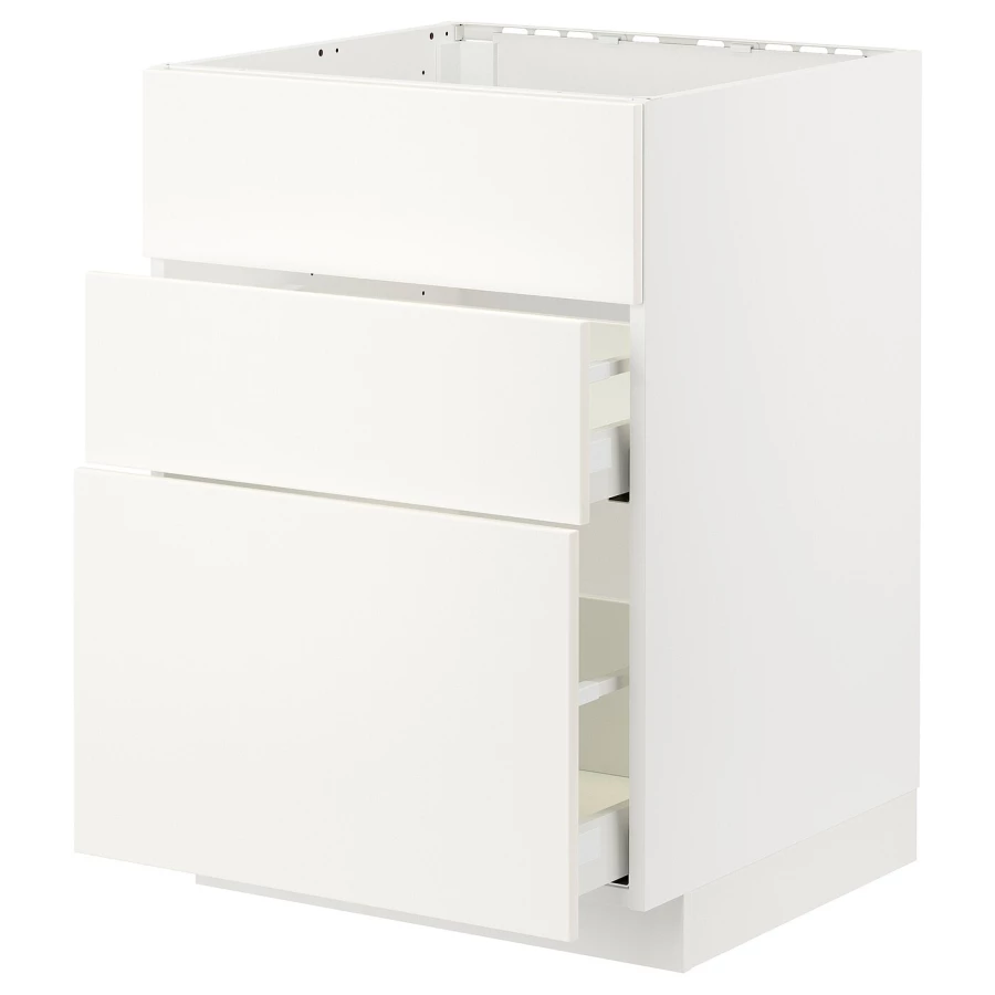 Напольный кухонный шкаф  - IKEA METOD MAXIMERA, 62x80x60см, белый, МЕТОД МАКСИМЕРА ИКЕА (изображение №1)