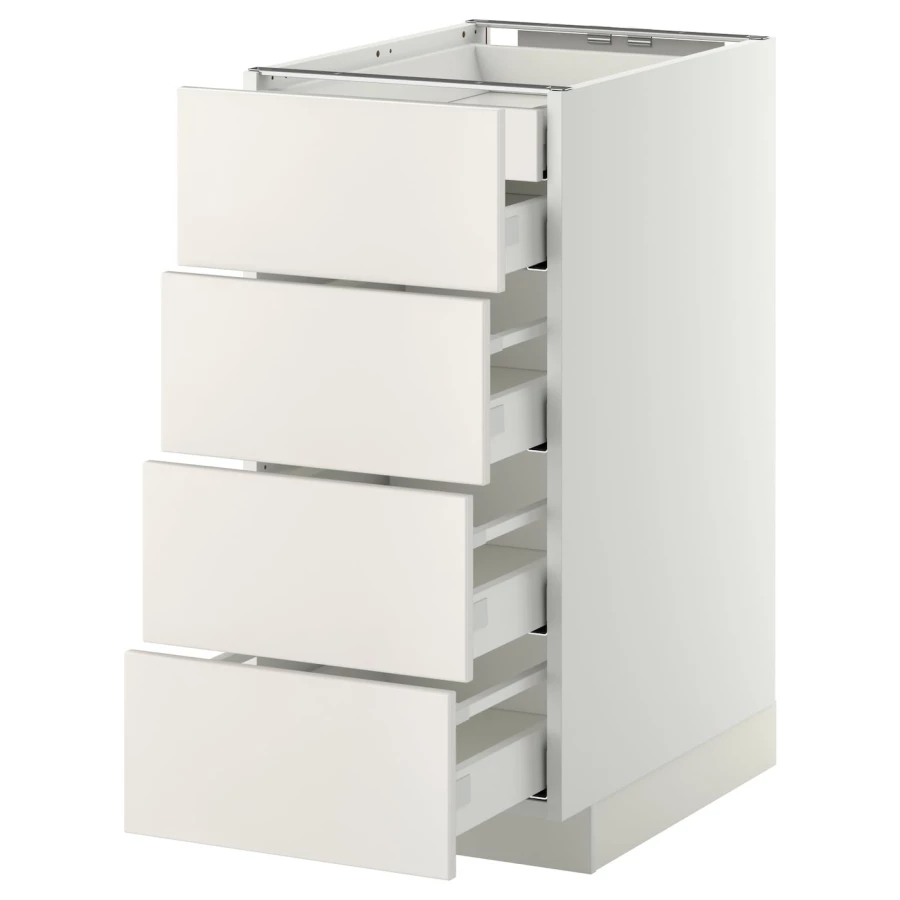 Напольный кухонный шкаф  - IKEA METOD MAXIMERA, 80x62x40см, белый, МЕТОД МАКСИМЕРА ИКЕА (изображение №1)