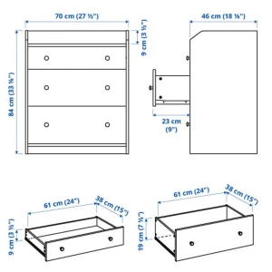 Второе фото. HAUGA Комод ИКЕА