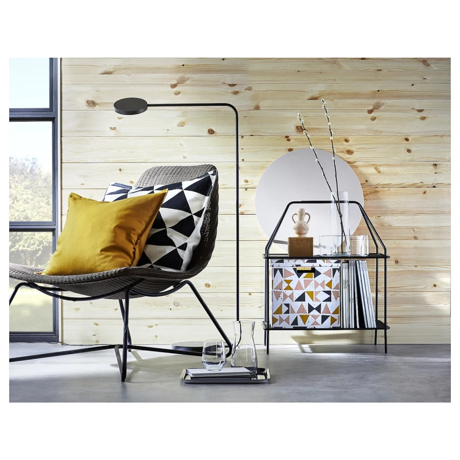 Чехол на подушку - GURLI IKEA/ ГУРЛИ ИКЕА, 50х50 см,  желтый (изображение №4)