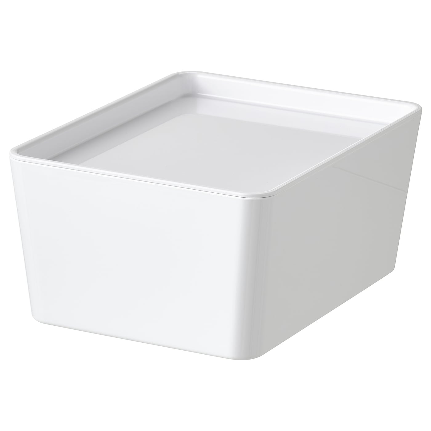 Коробка с крышкой - KUGGIS IKEA/ КУГГИС ИКЕА, 18х13х8  см, белый