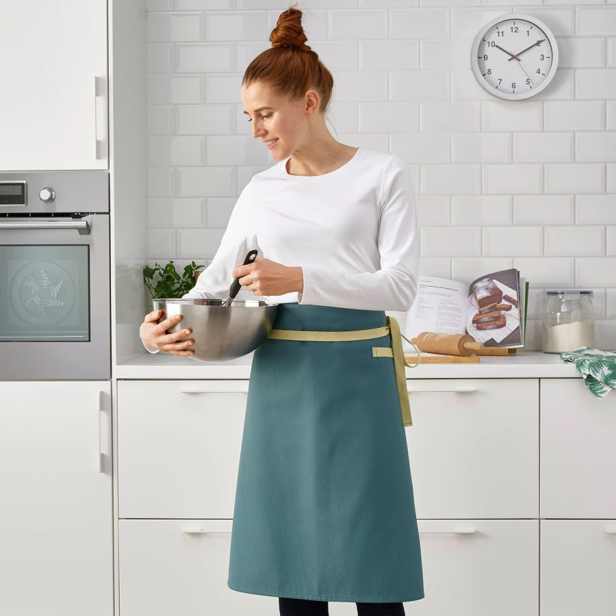 Фартук для кухни - IKEA SANDVIVA, 65х69 см, зеленый, САНДВИВА ИКЕА (изображение №6)