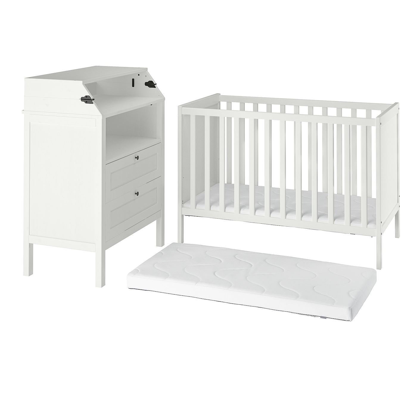Комплект детской мебели - IKEA SUNDVIK, 120x60см, белый, СУНДВИК ИКЕА