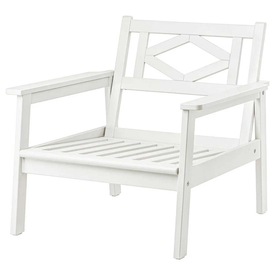 Садовое кресло - BONDHOLMEN IKEA/  БОНДХОЛЬМЕН ИКЕА,  73х77 см, белый (изображение №1)