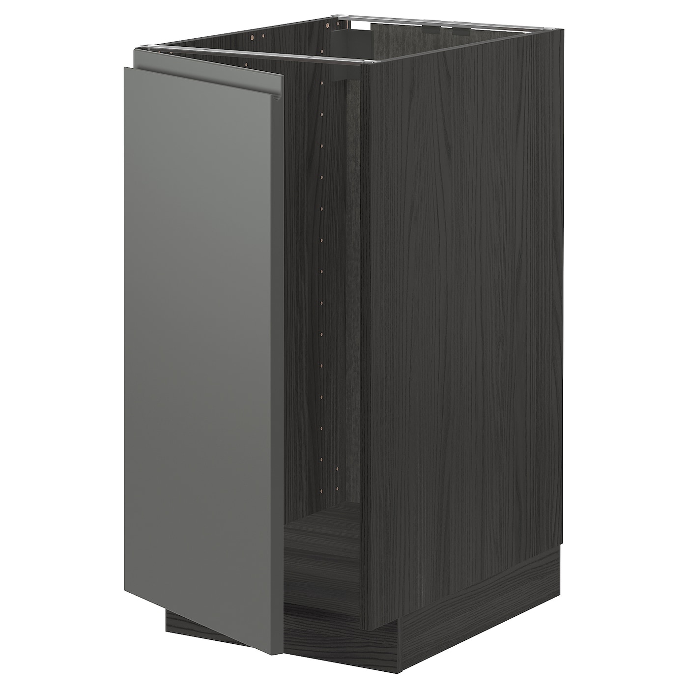 Напольный кухонный шкаф  - IKEA METOD, 88x62x40см, темно-серый/серый, МЕТОД ИКЕА