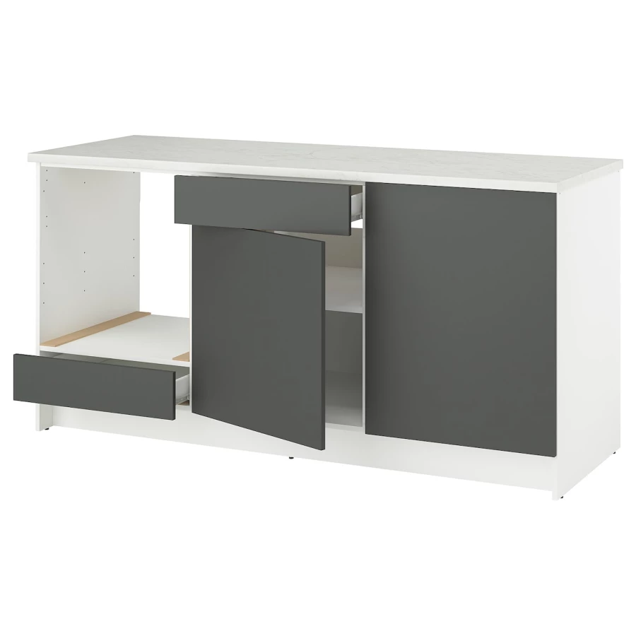 Напольный шкаф - IKEA KNOXHULT/ИКЕА КНОКСХУЛЬТ, белый (изображение №1)