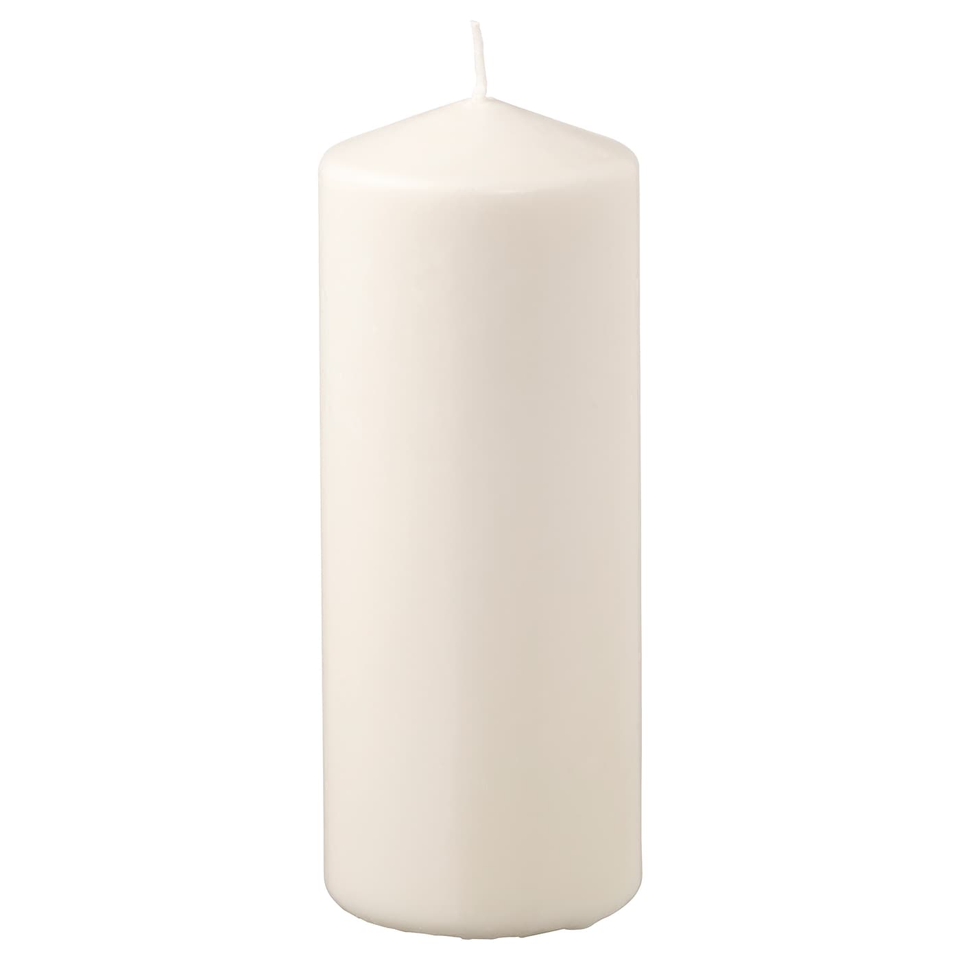 Блочная свеча - IKEA FENOMEN/ФЕНОМЕН ИКЕА, 19х6,8 см, белый