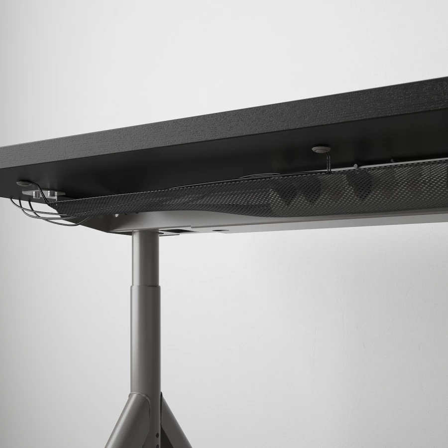 Письменный стол - IKEA IDÅSEN, 120х70 см, черный/темно-серый, ИДОСЕН ИКЕА (изображение №4)