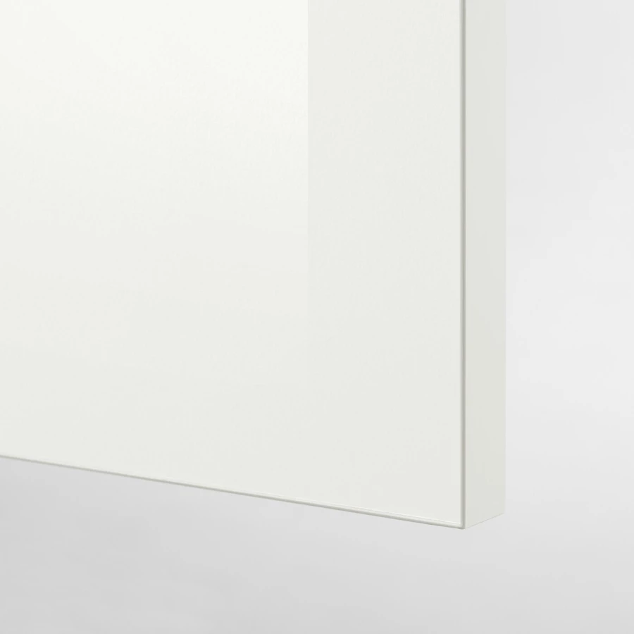 Навесной шкаф с дверцами - IKEA KNOXHULT/КНОКХУЛЬТ ИКЕА, 75х31х60 см, белый глянцевый (изображение №2)