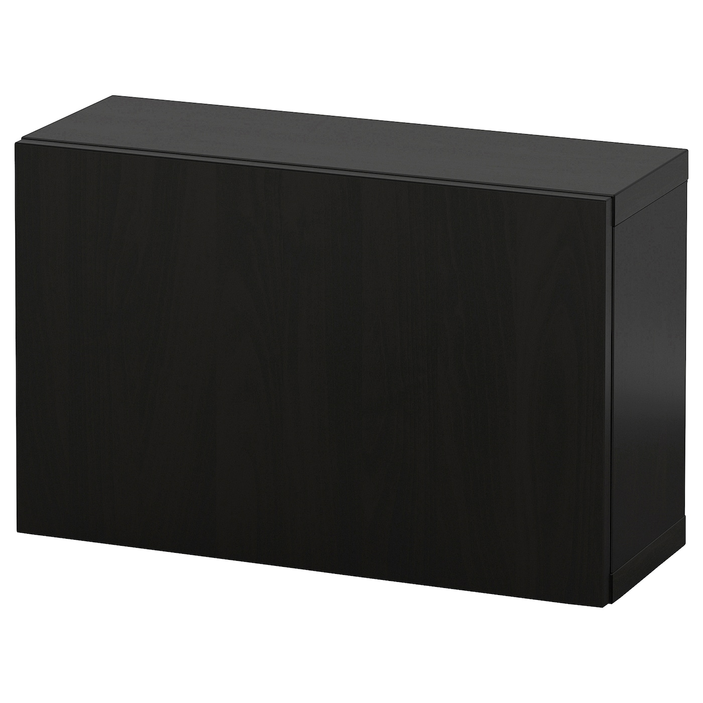 Навесной шкаф - IKEA BESTÅ/BESTA, 60x22x38 см, черный, БЕСТО ИКЕА