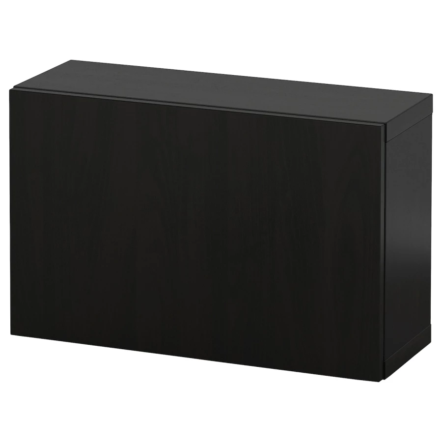 Навесной шкаф - IKEA BESTÅ/BESTA, 60x22x38 см, черный, БЕСТО ИКЕА (изображение №1)