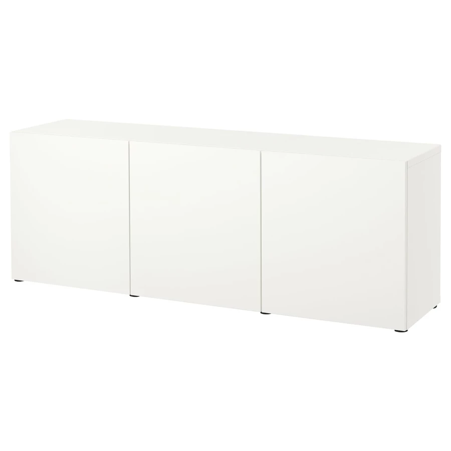 Комбинация для хранения - IKEA BESTÅ/BESTA, 180x42x65 см, белый, Беста/Бесто ИКЕА (изображение №1)