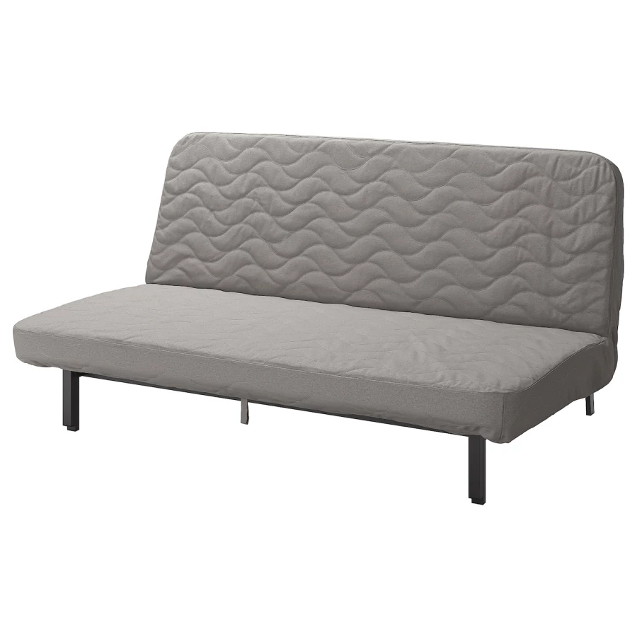 3-местный диван-кровать - IKEA NYHAMN, 90x97x200см, светло-серый, НИХАМН ИКЕА (изображение №1)