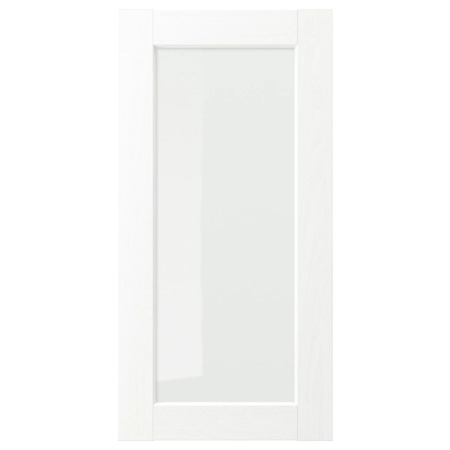 Дверца со стеклом - ENKÖPING/ENKOPING, 80х40 см, белый, ЭНКОПИНГ/ЭНКЁПИНГ ИКЕА (изображение №1)