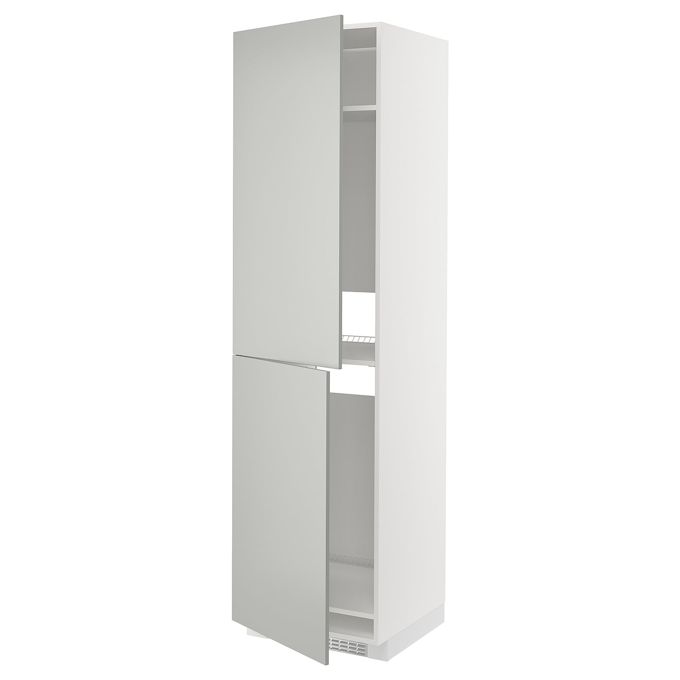 Шкаф - METOD IKEA/ МЕТОД ИКЕА,  228х60 см, белый/серый