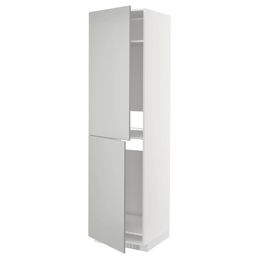 Шкаф - METOD IKEA/ МЕТОД ИКЕА,  228х60 см, белый/серый (изображение №1)