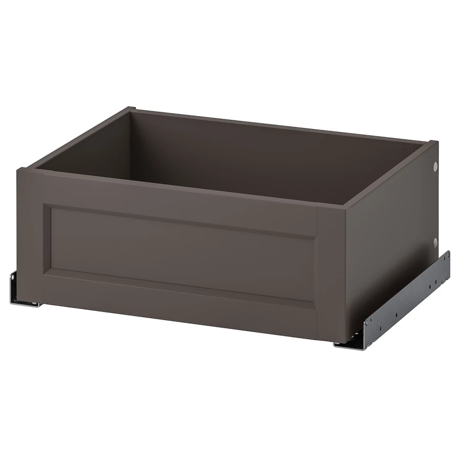 Ящик с фронтальной панелью - IKEA KOMPLEMENT, 50x35 см, темно-серый КОМПЛИМЕНТ ИКЕА (изображение №1)