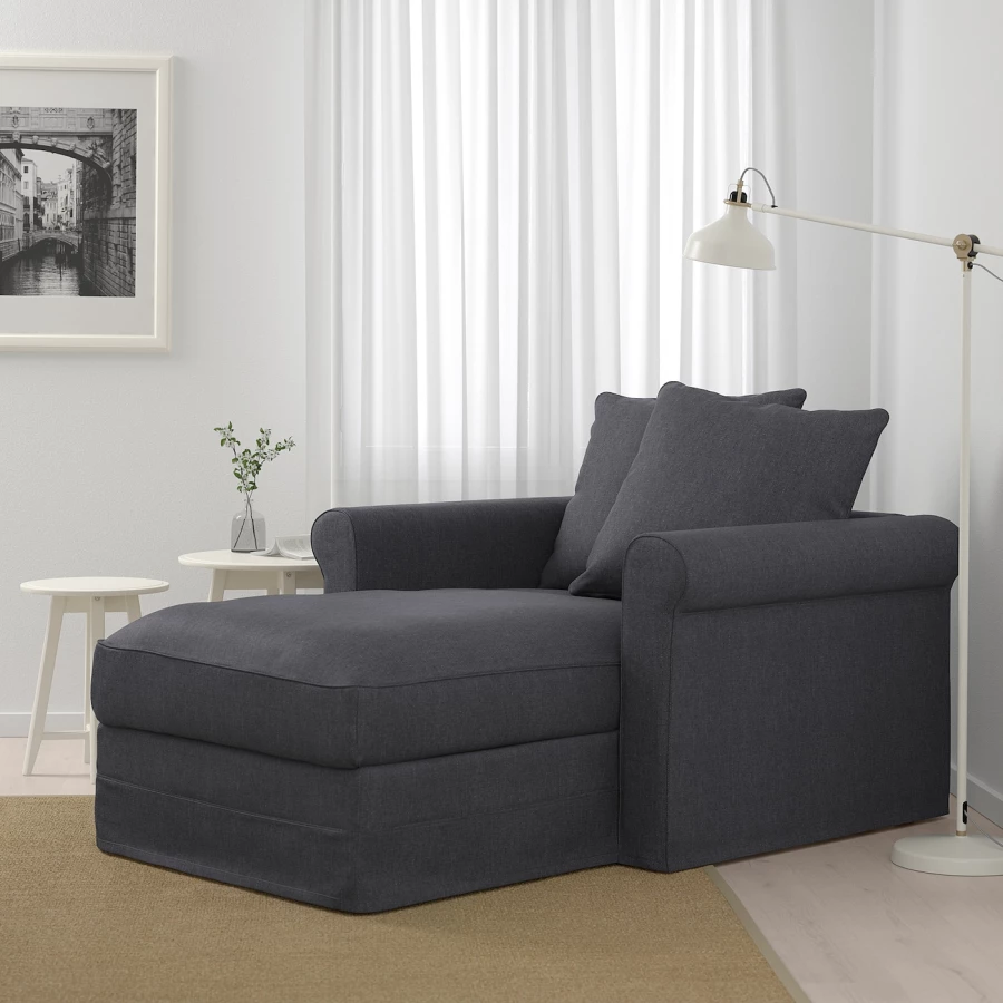 Кресло-кровать - IKEA GRÖNLID/GRONLID/ГРЕНЛИД/ГРЁНЛИД ИКЕА, 49х117х164 см, чёрный (изображение №2)
